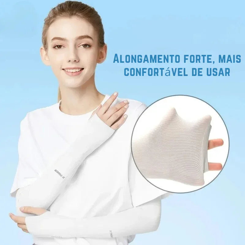 Mangas Térmicas Unissex: Proteção Solar, Frescor Instantâneo e Conforto Total para Ciclismo, Corrida e Esportes ao Ar Livre!