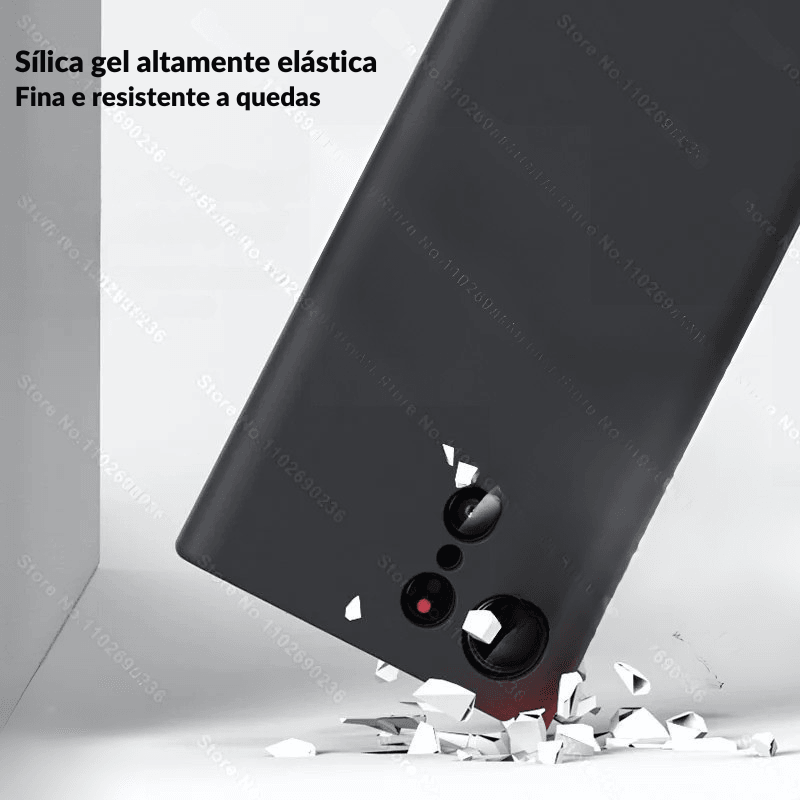 A Capa Mais Macia e Estilosa para Samsung – Proteção Antichoque com Toque de Silicone Premium Para seu Samsung A53, A54, S23, S24, S23 Ultra e S24 Ultra!