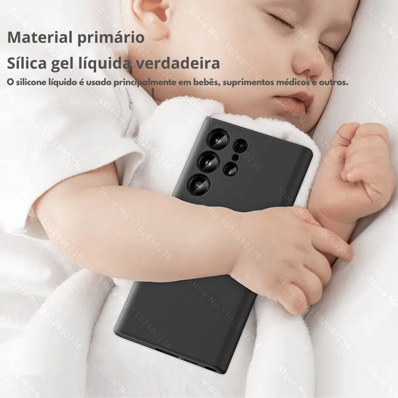 A Capa Mais Macia e Estilosa para Samsung – Proteção Antichoque com Toque de Silicone Premium Para seu Samsung A53, A54, S23, S24, S23 Ultra e S24 Ultra!