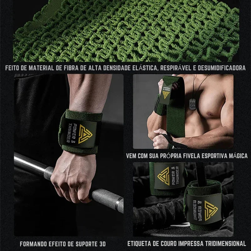 Proteja Seus Pulsos com Força Máxima: A Pulseira (Straps) Ideal para Supino Pesado e Treinos Intensos de Alto Desempenho!