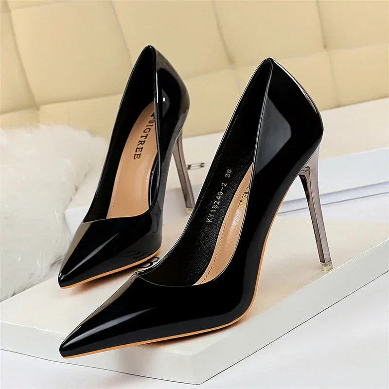 Salto Alto dos Sonhos – Scarpin Azul e Verde Luxo 10.5cm para Brilhar no Casamento, Festa ou Noite Especial!
