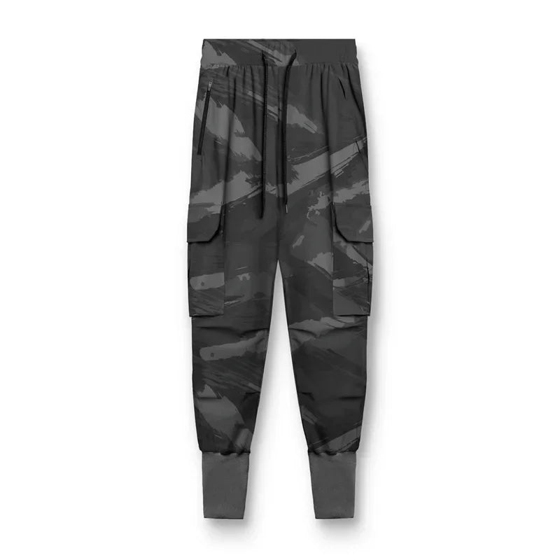 Calças Esportivas Camufladas Masculinas — Leves, Elásticas e de Secagem Rápida para Treinos com Liberdade Total!