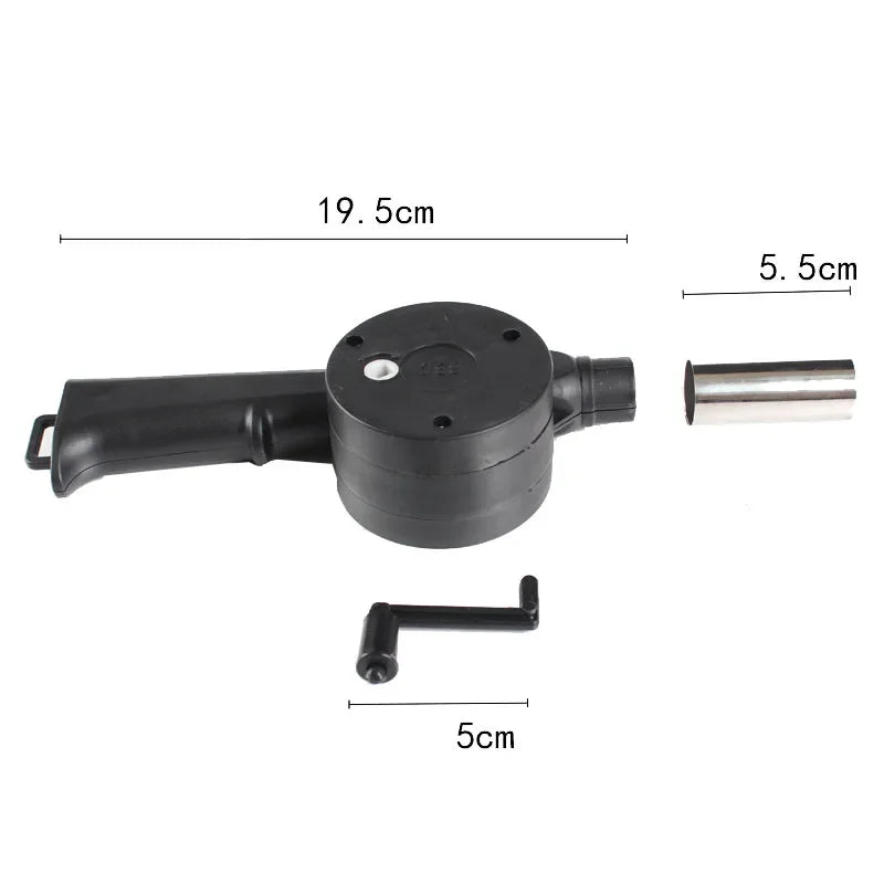 Ventilador Manual para Churrasco – Aumente o Fogo sem Esforço e Tenha Brasas Perfeitas em Segundos!