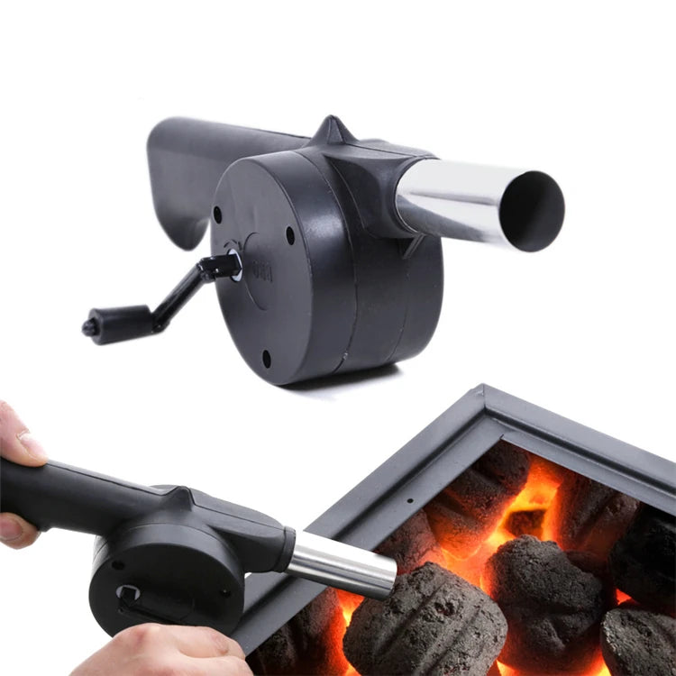 Ventilador Manual para Churrasco – Aumente o Fogo sem Esforço e Tenha Brasas Perfeitas em Segundos!