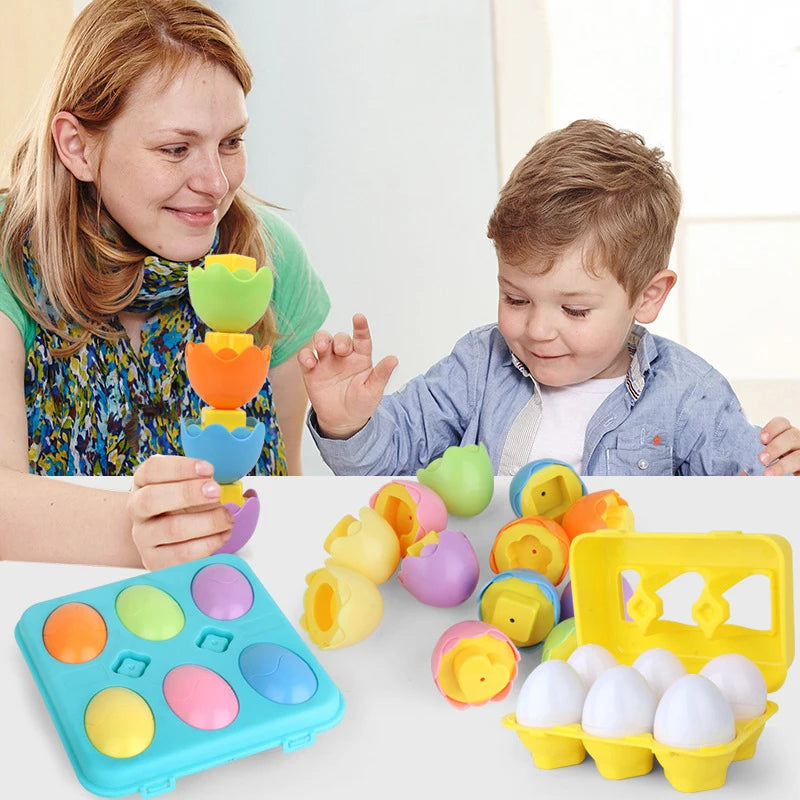 Ovos Mágicos da Aprendizagem: o brinquedo educativo que ensina formas, cores e raciocínio de um jeito divertido!