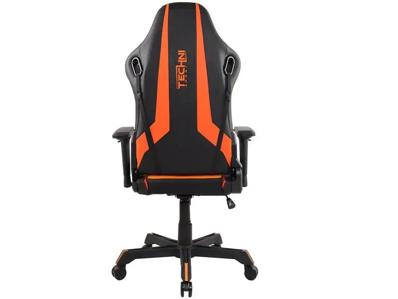 Cadeira Gamer Techni Sport Preto e Laranja – Conforto Supremo para Jogar Sem Limites!
