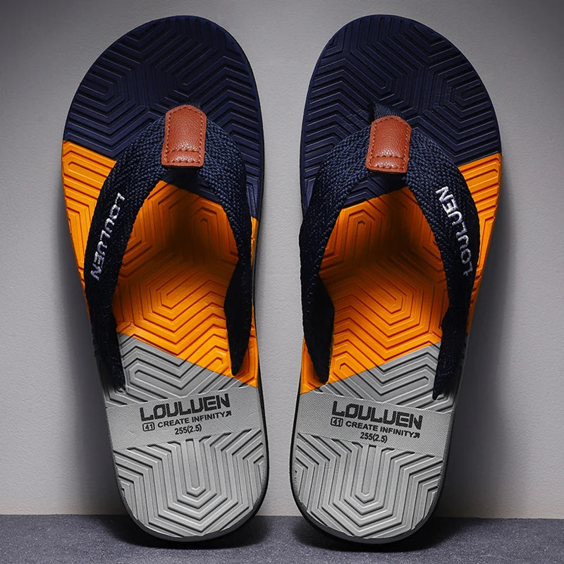 Estilo e Conforto nos Seus Pés – Chinelo Masculino de Verão com Design Atemporal e Respirabilidade Perfeita para a Praia!