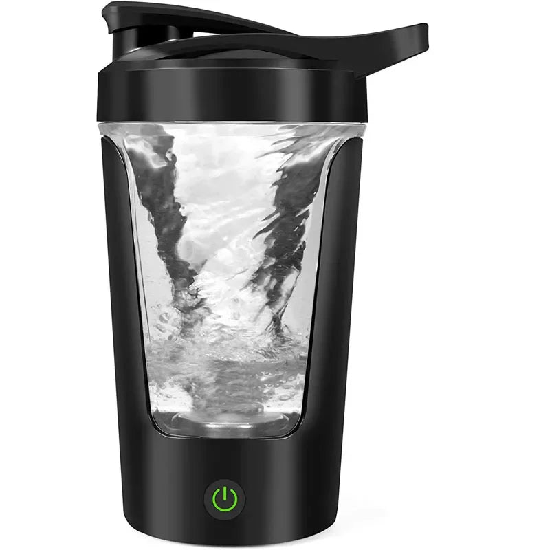 Leve, Misture e Beba Onde Quiser: Copo Elétrico Portátil 350ml Ideal para Proteínas, Viagens e Rotina Agitada!
