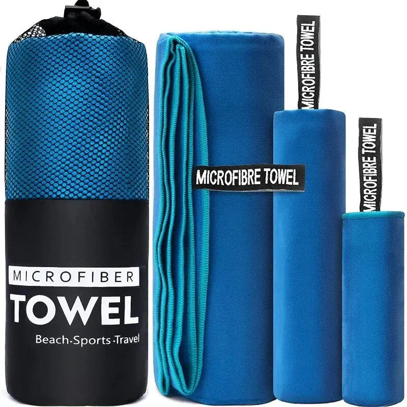 Toalha Esportiva de Secagem Rápida 40x80cm – Leve, Versátil e Perfeita para Treinos, Viagens e Aventuras!