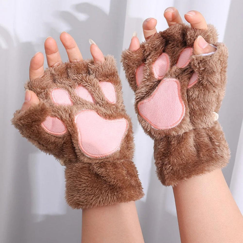 As Luvas Mais Fofas do Inverno: Estilo Pata de Gato, Quentinhas, Divertidas e Perfeitas Para Quem Ama Fantasia!