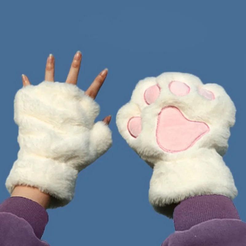 As Luvas Mais Fofas do Inverno: Estilo Pata de Gato, Quentinhas, Divertidas e Perfeitas Para Quem Ama Fantasia!
