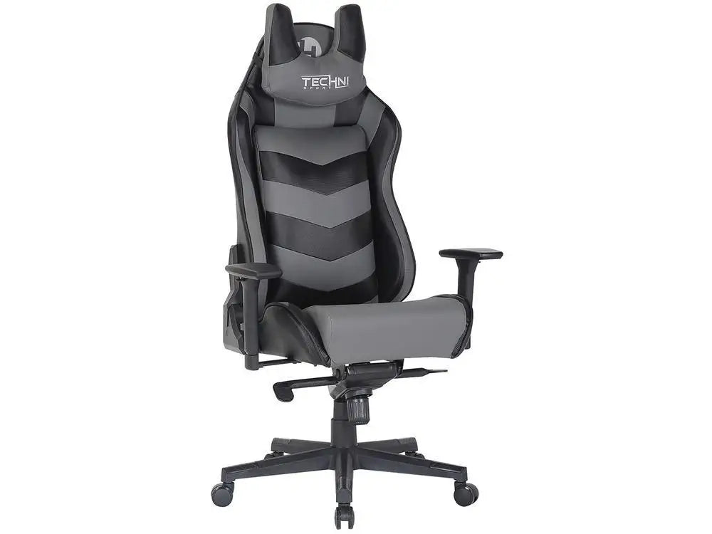 Cadeira Gamer Techni Sport – Conforto Reclinável e Design Giratório para Dominar Suas Gameplays!