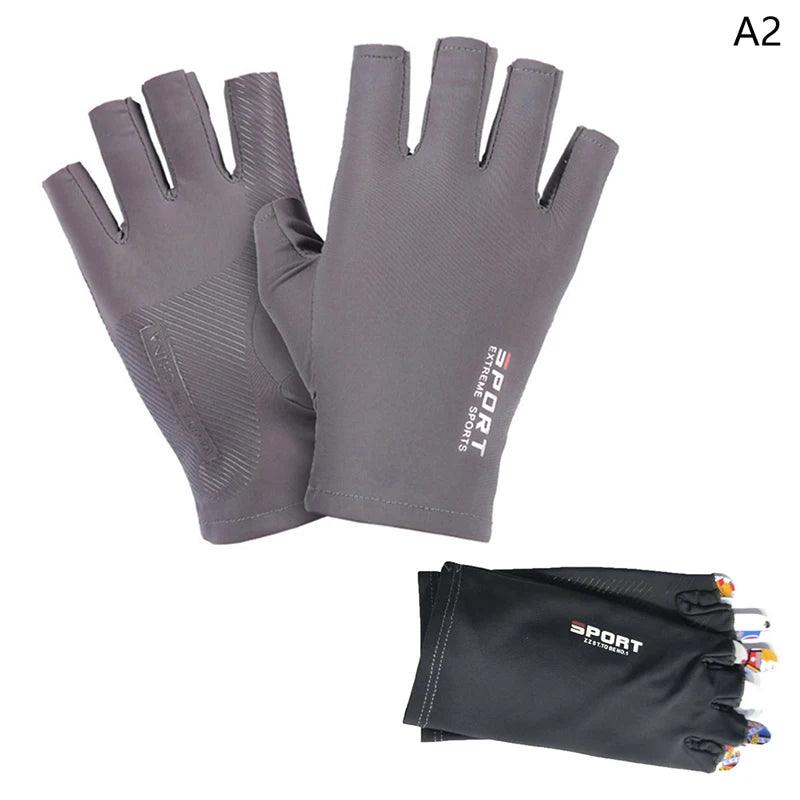 Use em Qualquer Lugar: Luvas Esportivas com Toque de Tela, Anti-UV e Ultra Respirável!