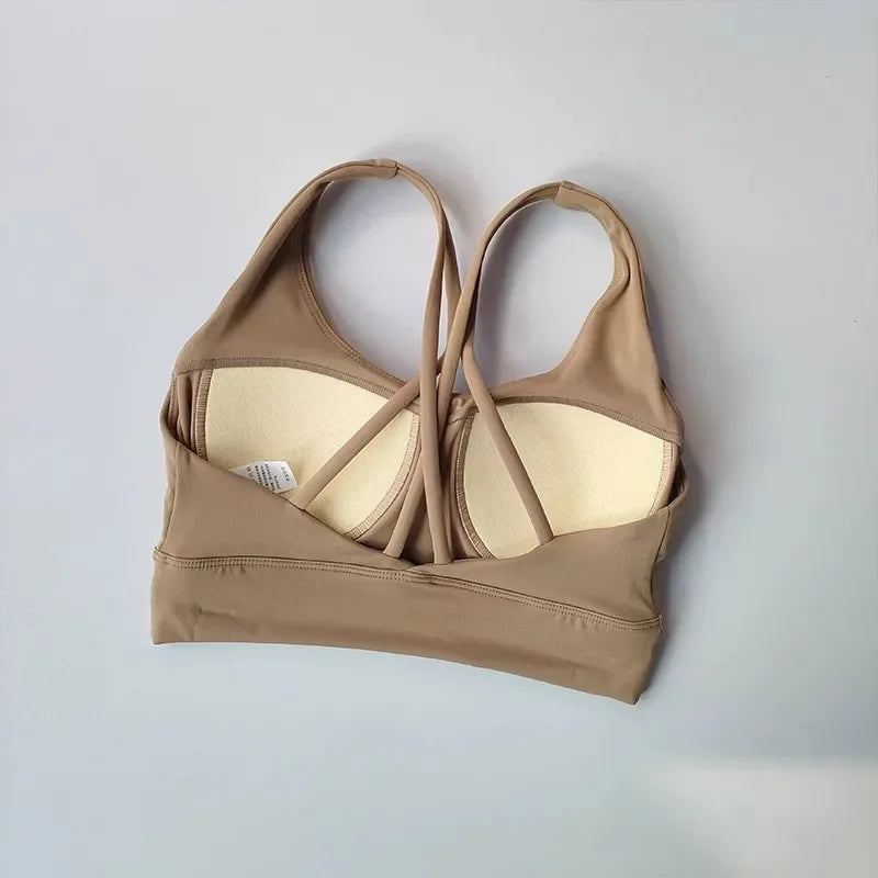 Conjunto de Yoga 2 em 1 para Mulheres: Cintura Alta + Top Cropped Respirável — O Look Fitness que Une Conforto, Estilo e Performance no Treino!