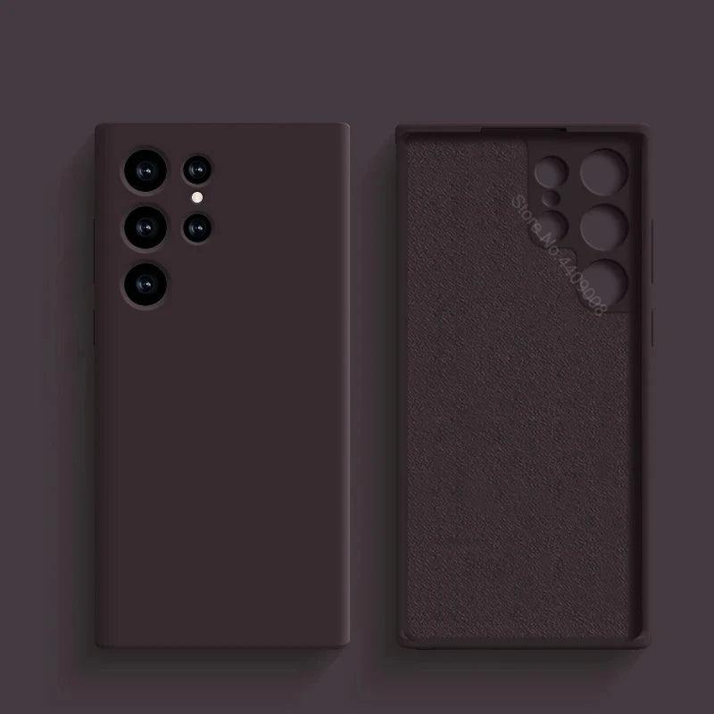 A Capa Mais Macia e Estilosa para Samsung – Proteção Antichoque com Toque de Silicone Premium Para seu Samsung A53, A54, S23, S24, S23 Ultra e S24 Ultra!