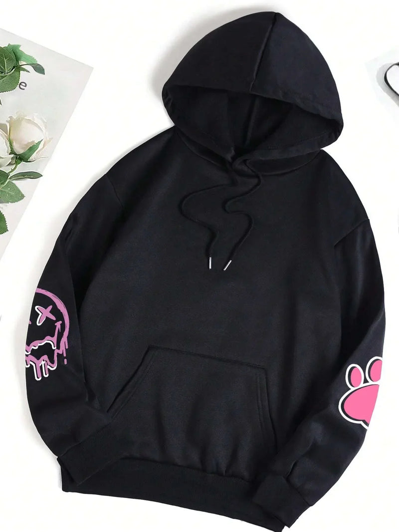 Moletom Canguru Oversized Feminino: Estilo Hip Hop + Conforto Quentinho para Arrasar no Outono