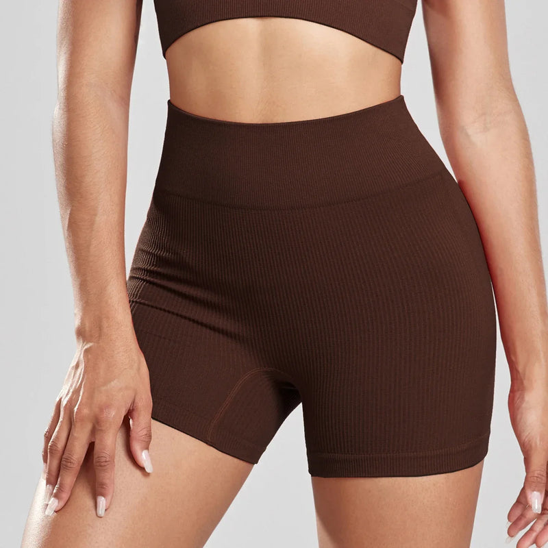 Conjunto Feminino Fitness com Shorts de Cintura Alta – Elasticidade, Estilo e Conforto para Treinos e Vida Casual!