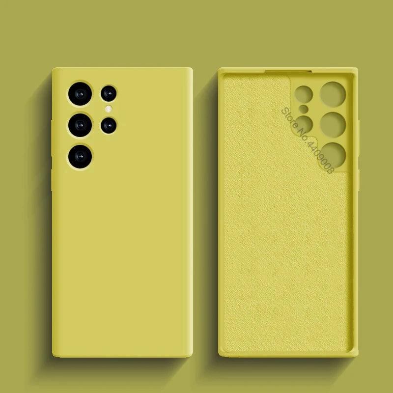 A Capa Mais Macia e Estilosa para Samsung – Proteção Antichoque com Toque de Silicone Premium Para seu Samsung A53, A54, S23, S24, S23 Ultra e S24 Ultra!