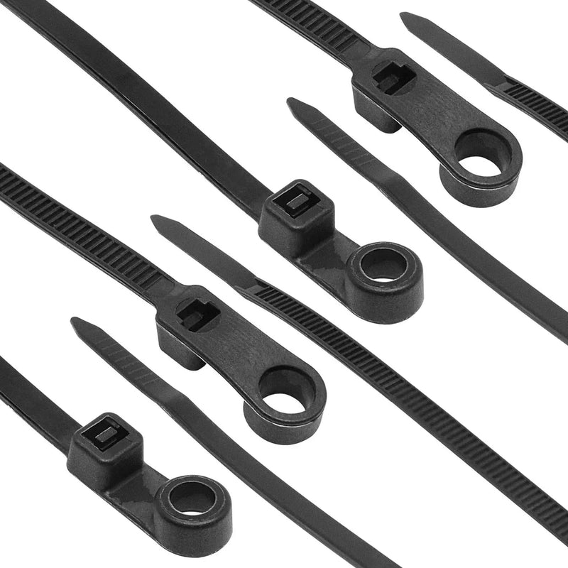 Organização Inteligente em Cada Fio: Abraçadeiras de Nylon com Furo para Parafuso – Fixação Rápida e Segura para Seus Cabos!