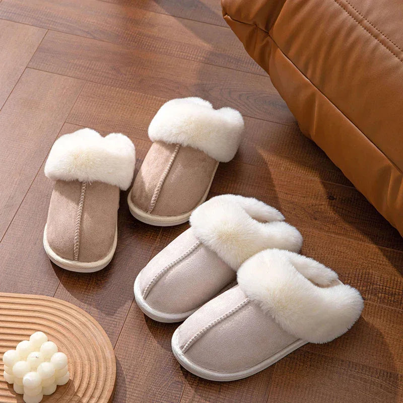Pantufas de Inverno em Camurça – Maciez, Calor e Estilo para Seus Pés!