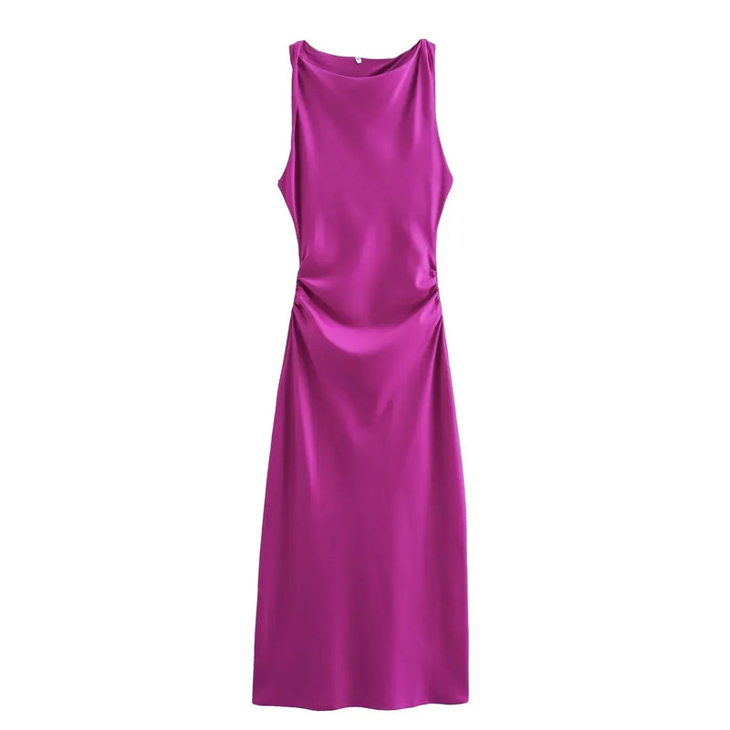 Vestidos Longos de Cetim Femininos – Elegância Atemporal para Noites de Festa, Verão Sensual e Sofisticado