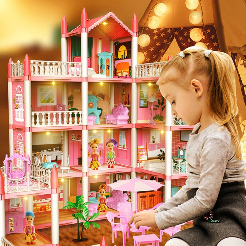 Castelo dos Sonhos 3D: A Casa de Boneca Princesa para Montar com Música, Detalhes Encantadores e Diversão em Família!