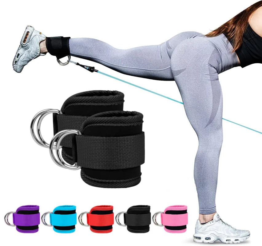 Transforme Seus Treinos: Tornozeleiras com Duplos Anéis em D para Glúteos e Pernas Mais Fortes e Definidas!