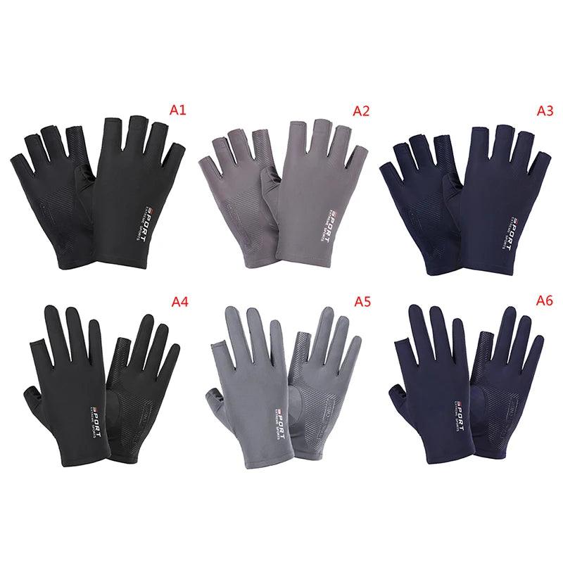 Use em Qualquer Lugar: Luvas Esportivas com Toque de Tela, Anti-UV e Ultra Respirável!