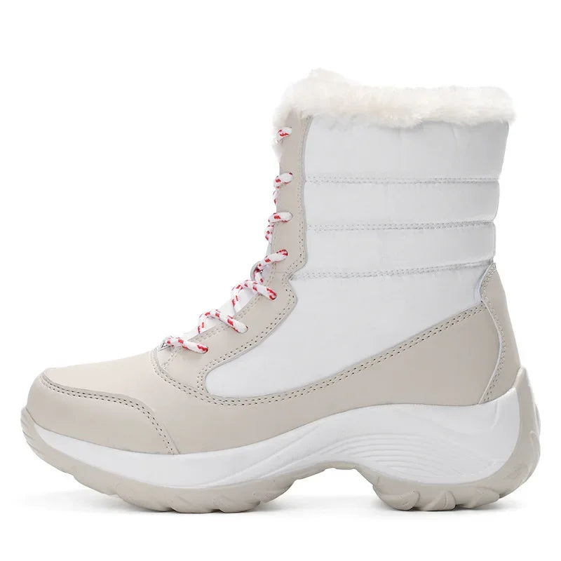 Elegância e Conforto no Inverno – Botas de Neve Femininas Antiderrapantes, Impermeáveis e com Plataforma para Máxima Proteção e Estilo!
