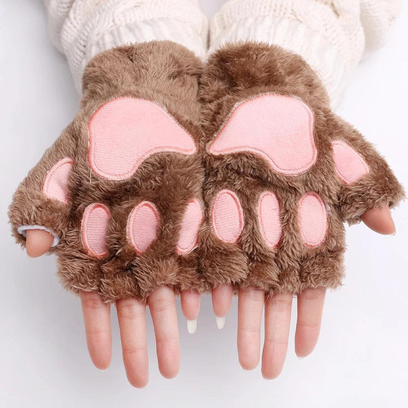 As Luvas Mais Fofas do Inverno: Estilo Pata de Gato, Quentinhas, Divertidas e Perfeitas Para Quem Ama Fantasia!