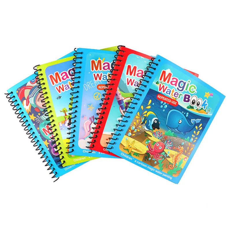 Desperte a Criatividade com os Livros Mágicos de Desenho com Água!