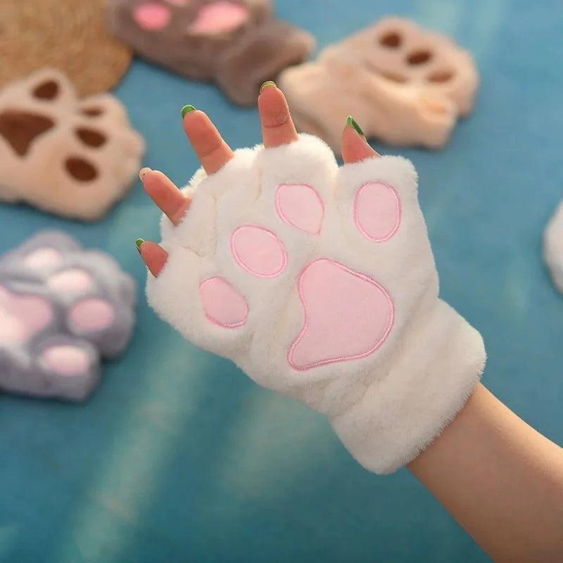 As Luvas Mais Fofas do Inverno: Estilo Pata de Gato, Quentinhas, Divertidas e Perfeitas Para Quem Ama Fantasia!
