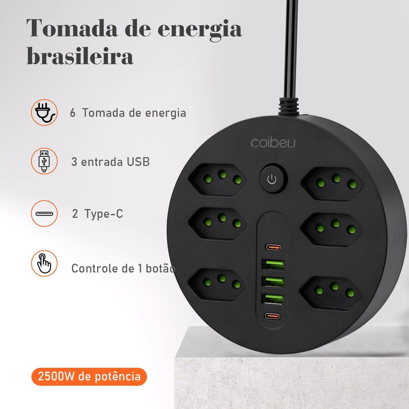 Mais Que Uma Extensão: A Solução Elétrica Completa com Filtro, USB e Alcance Extra!
