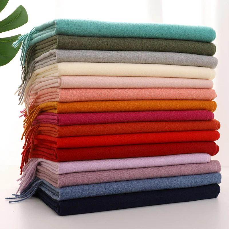 62 Cores de Estilo: O Cachecol Feminino Mais Versátil do Inverno – Quente, Sofisticado e Puro Conforto! - Euphoria shop