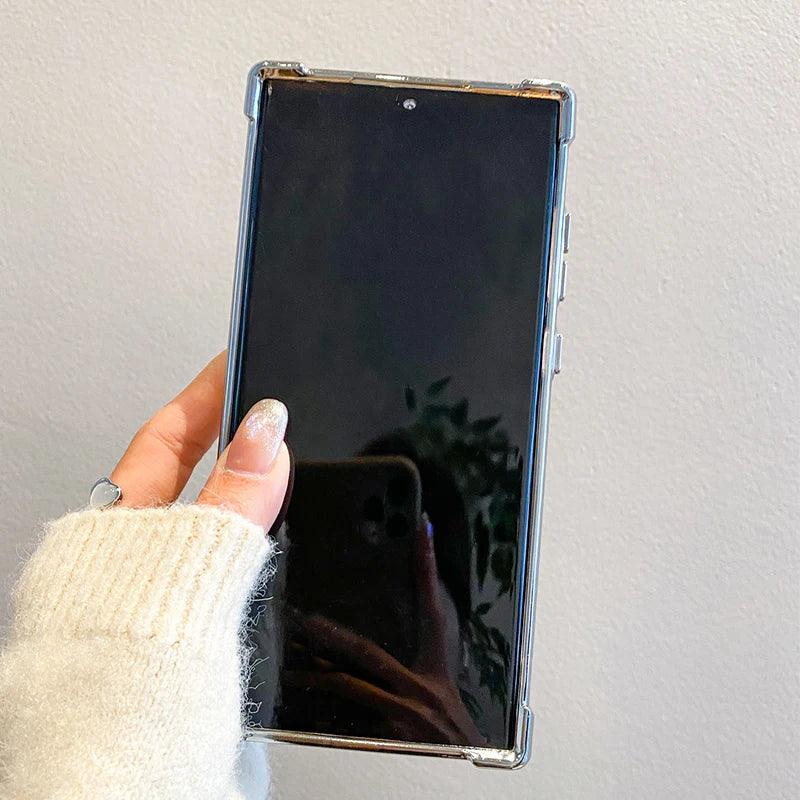 Capa Magnética de Luxo com Revestimento Premium e Proteção de Lente – Compatível com Samsung S23/S24/S25 Ultra, Plus e Note 20