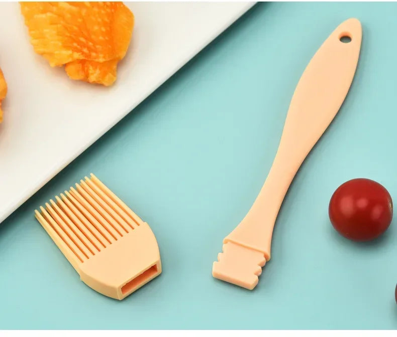 Escova de Silicone Multiuso para Churrasco e Cozinha – Resistente ao Calor, Prática e Perfeita para Molhos, Ovos, Confeitaria e Carnes!