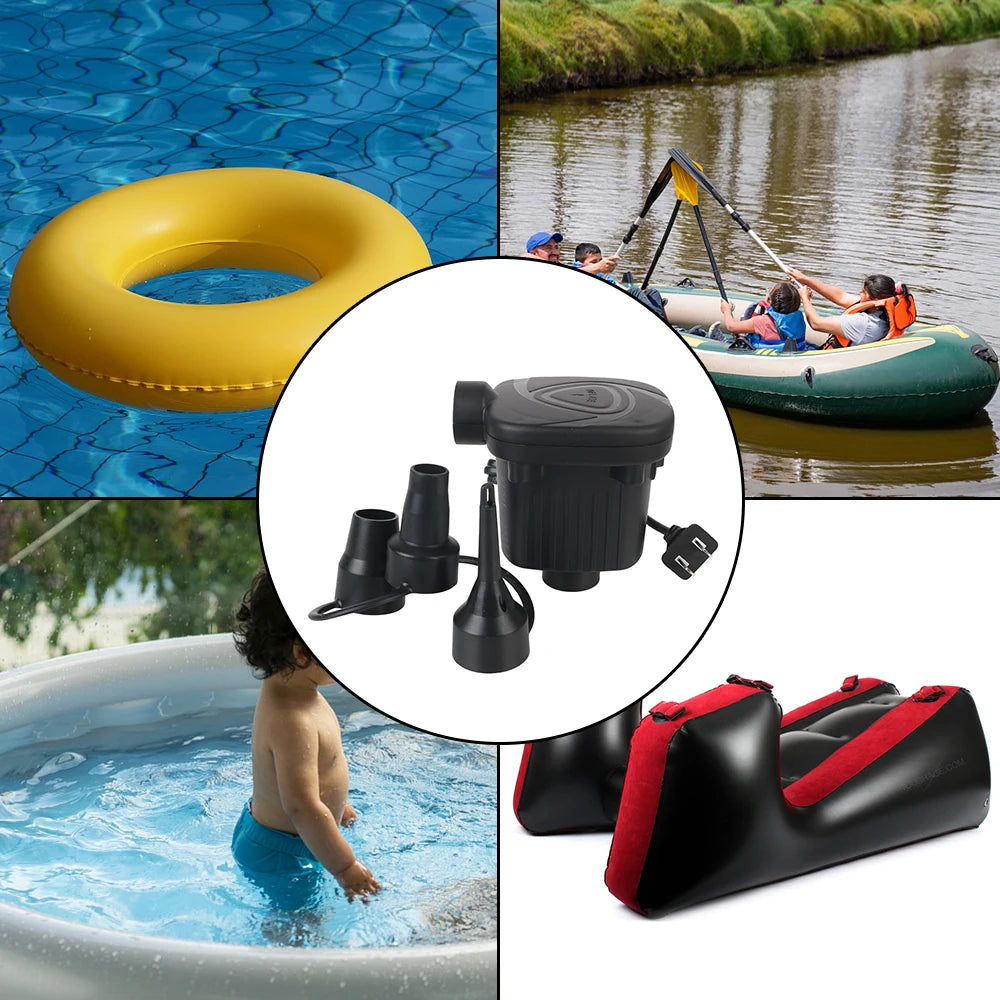 Leve Conforto para Onde For: Travesseiro/Almofada Inflável para Pernas, Pés, Viagens, Acampamentos e Bomba Elétrica 220V