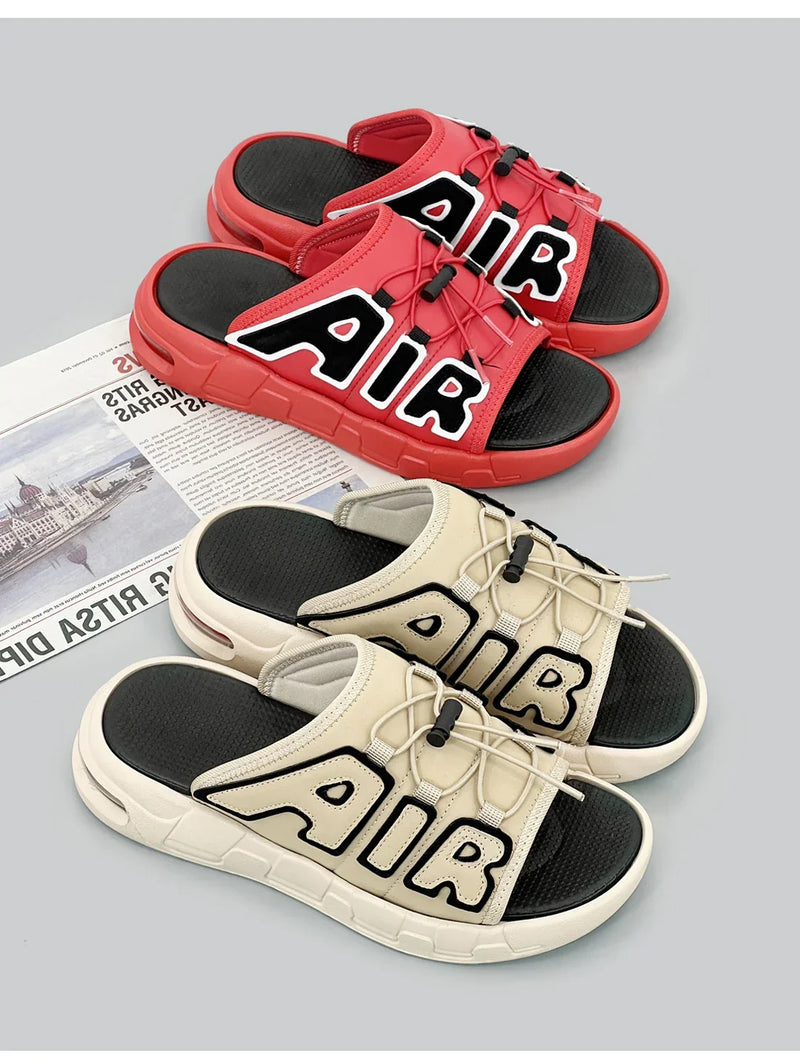 Chinelos Masculinos com Almofada de Ar – Design Esportivo, Maciez Incrível e Antiderrapante para um Verão com Conforto e Estilo!