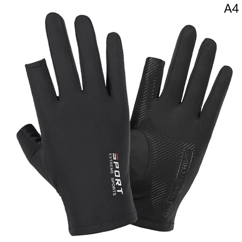 Use em Qualquer Lugar: Luvas Esportivas com Toque de Tela, Anti-UV e Ultra Respirável!