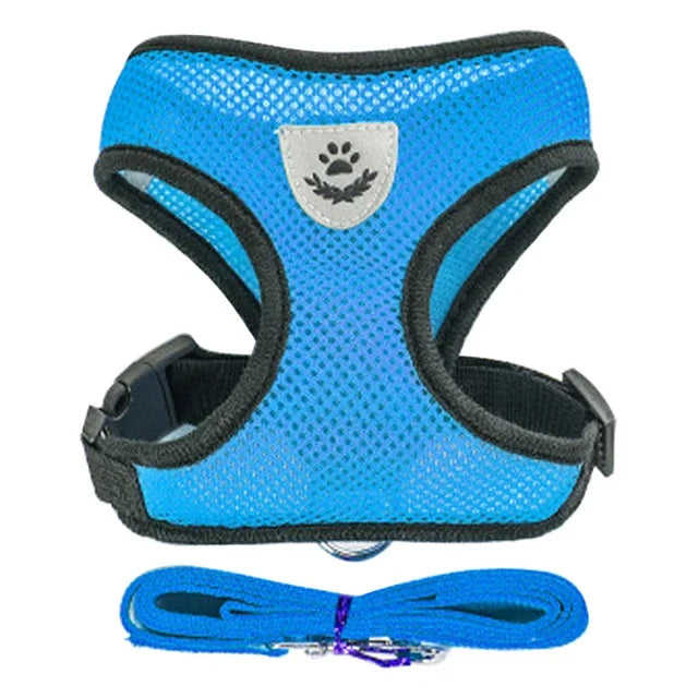 Coleira Peitoral Ajustável para Gatos — Conforto, Segurança e Estilo em Cada Passeio!