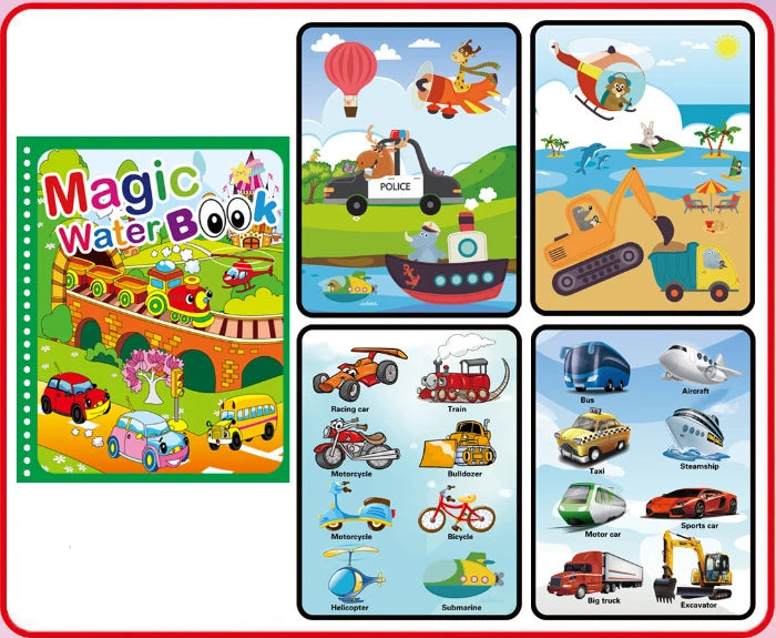 Desperte a Criatividade com os Livros Mágicos de Desenho com Água!