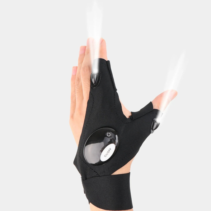 A Luz que Vai nas Suas Mãos – Luva LED à Prova d’Água para Pesca Noturna, Corrida e Aventuras sem Limites!