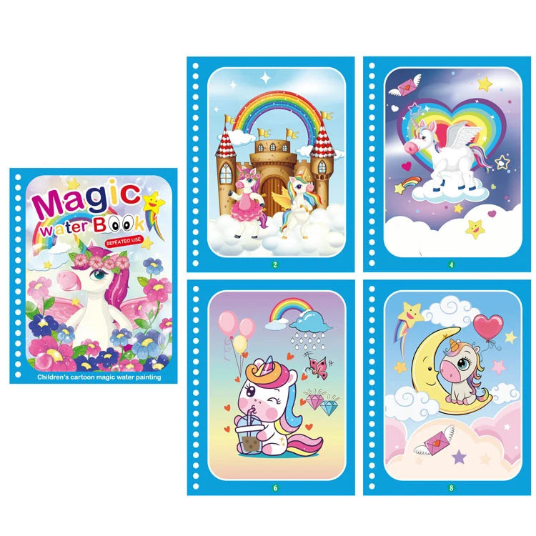 Desperte a Criatividade com os Livros Mágicos de Desenho com Água!