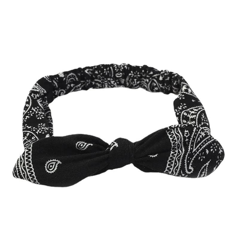 Faixas de Cabelo Femininas Vintage – Bandanas Estilo Nó Cruzado, Macias e Elásticas para Looks Cheios de Charme