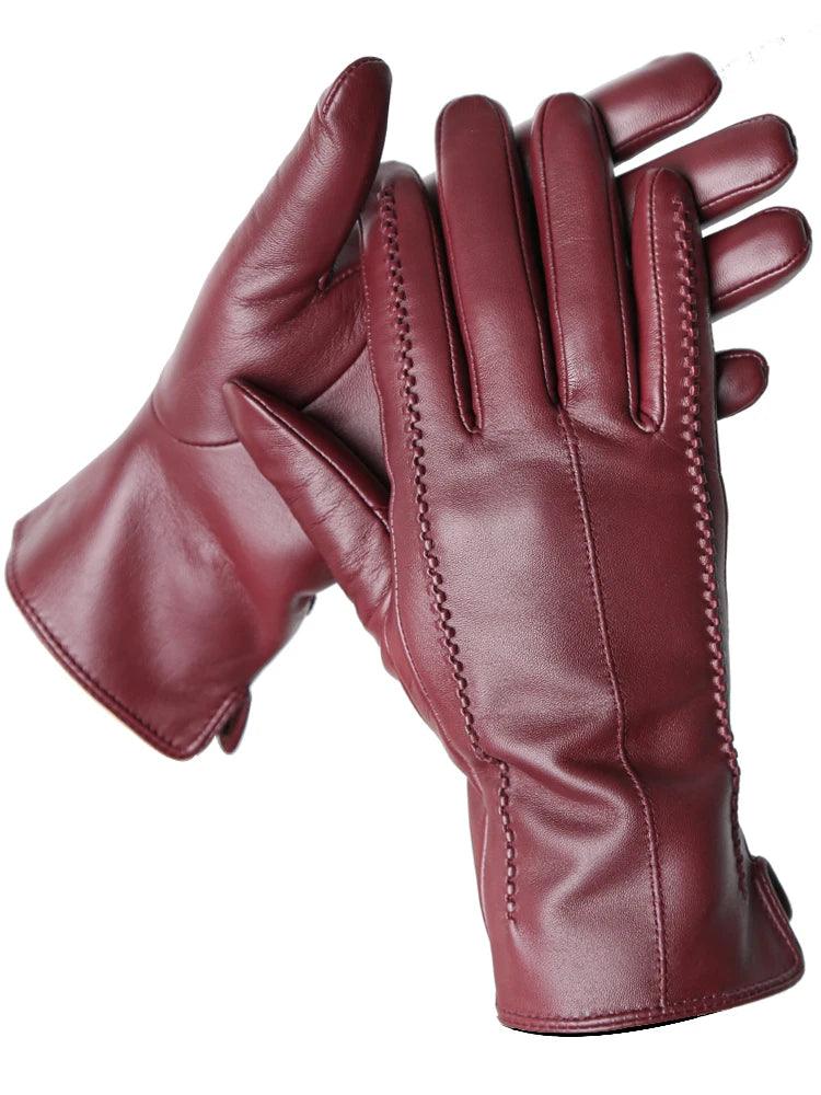 Descubra as Luvas Femininas que Unem Elegância, Calor e Tecnologia — Couro Premium com Toque Sensível!