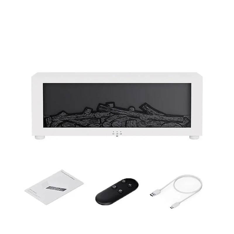 Chamas de Aroma: Umidificador com Difusor de Óleos Essenciais, Luz RGB e Controle Remoto para uma Atmosfera Mágica!