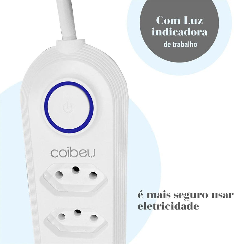 Mais Tomadas, Menos Bagunça – Extensão Elétrica Retrátil com USB e Proteção Inteligente!