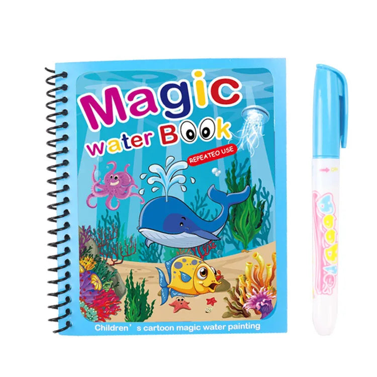 Desperte a Criatividade com os Livros Mágicos de Desenho com Água!