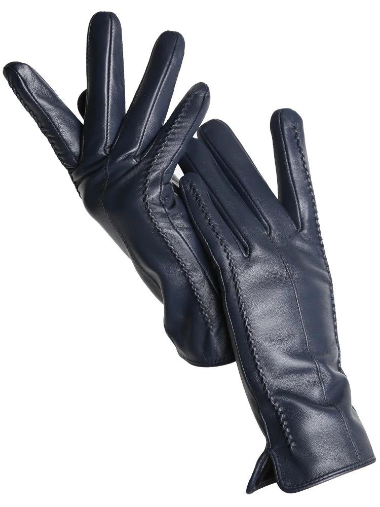Descubra as Luvas Femininas que Unem Elegância, Calor e Tecnologia — Couro Premium com Toque Sensível!
