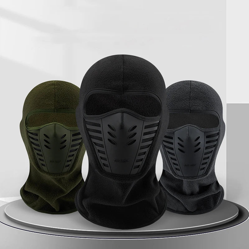 Balaclava Térmica de Lã – Proteção Total Contra Frio, Vento e Poeira para Motociclismo, Esqui e Aventuras de Inverno